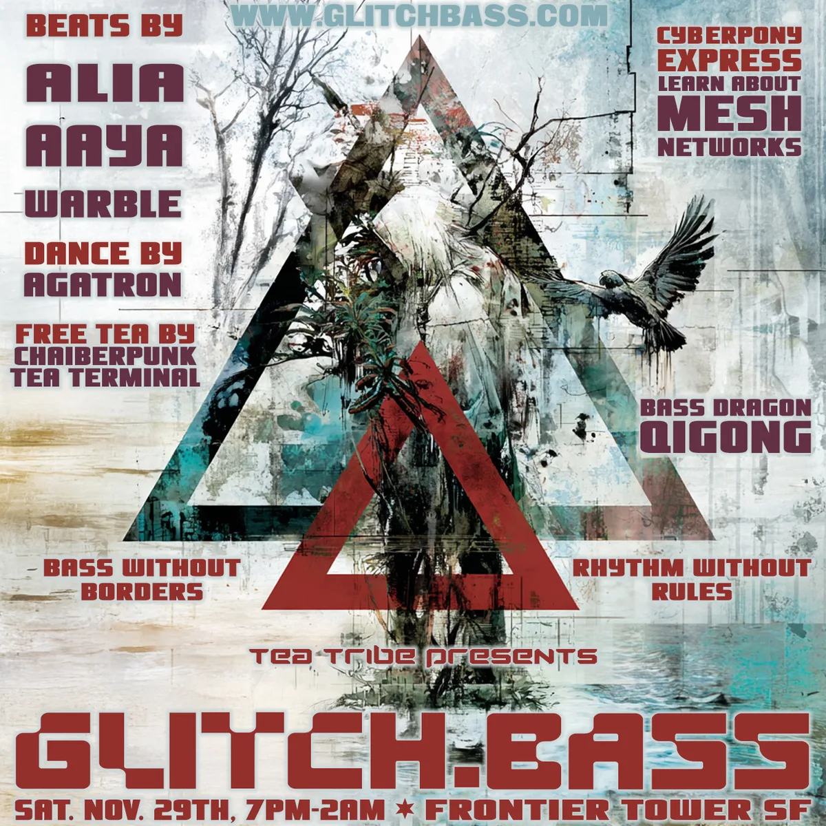Flyer for Glitch.Bass