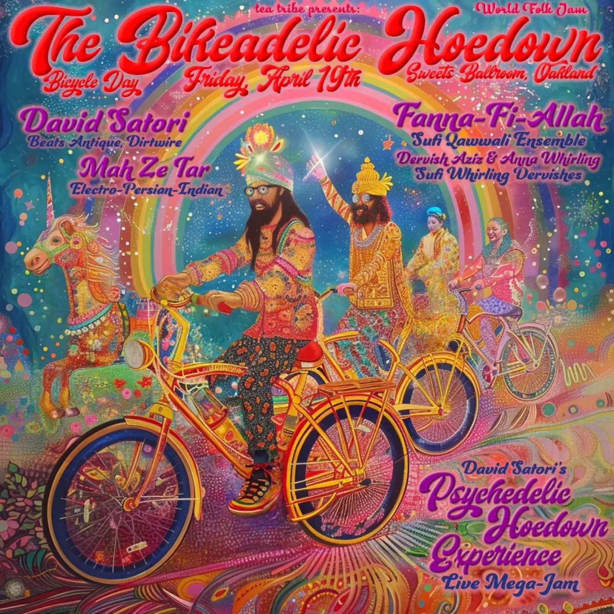 Flyer for The Bikeadelic Hoedown