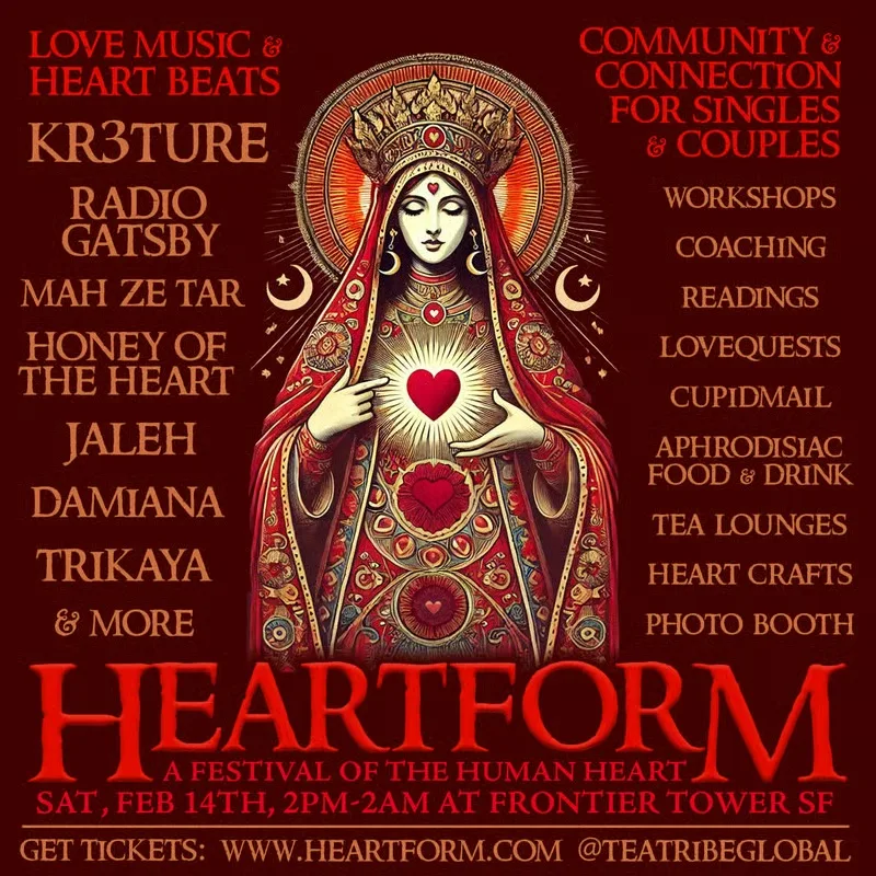 Flyer for Heartform: A Festival of the Heart