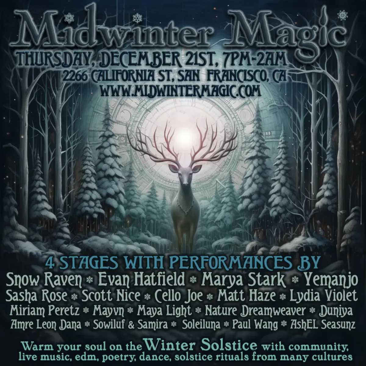 Flyer for Midwinter Magic