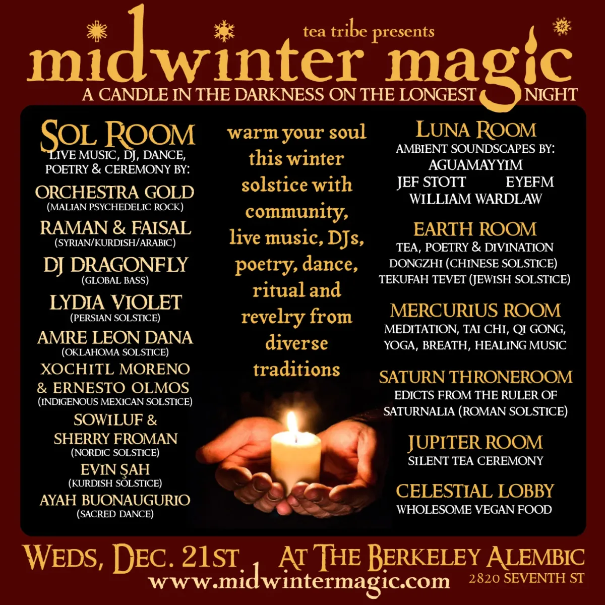 Flyer for Midwinter Magic