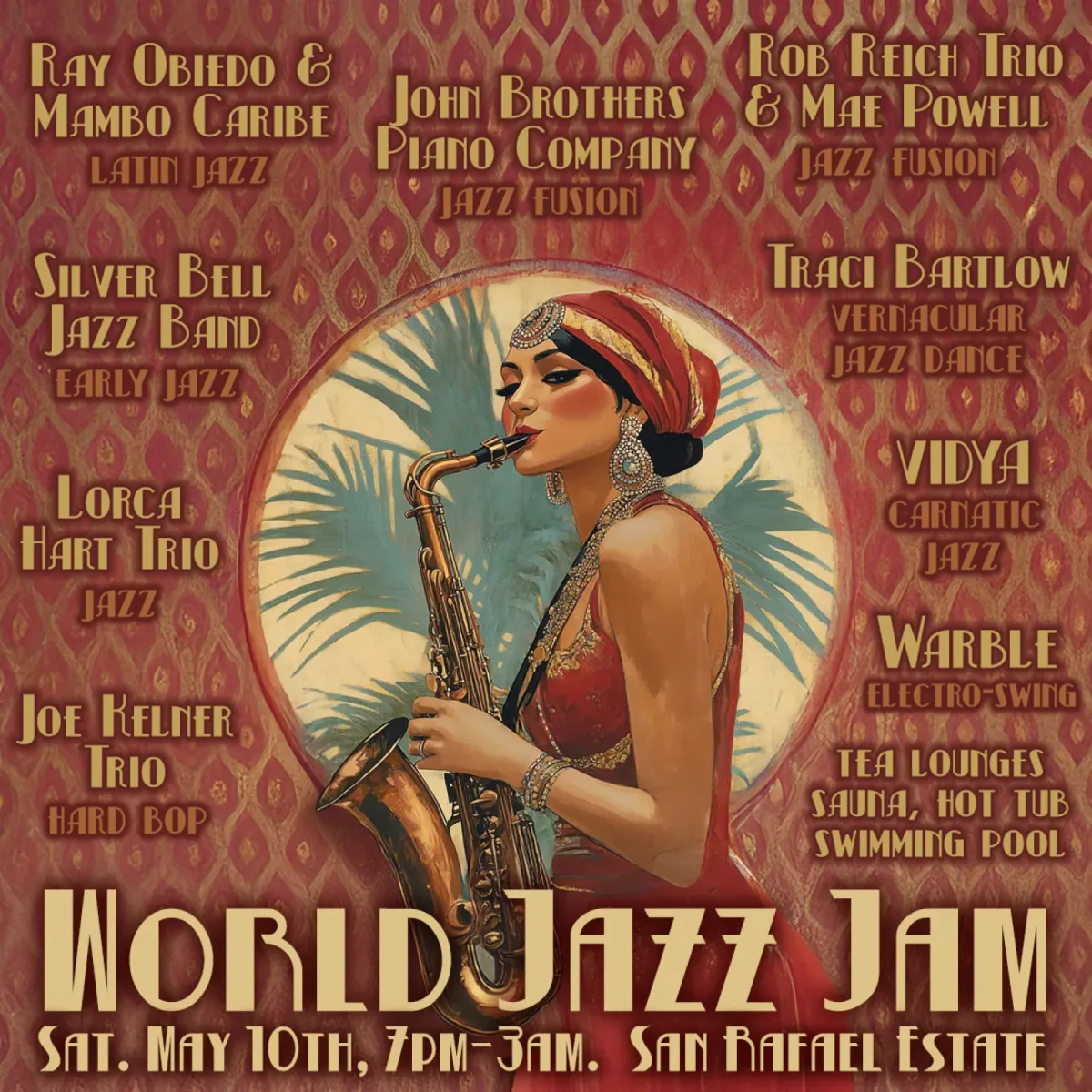 Flyer for World Jazz Jam